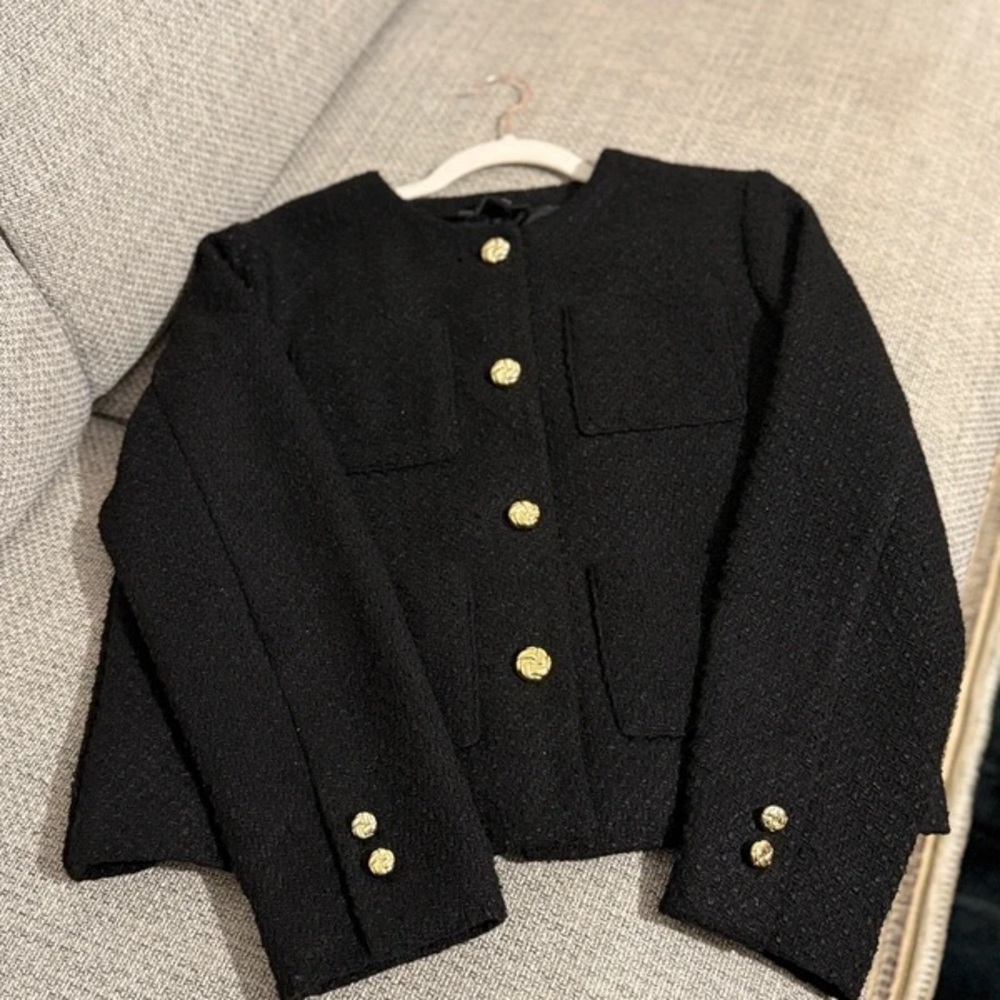 F&F Black Blazer with Gold Accents